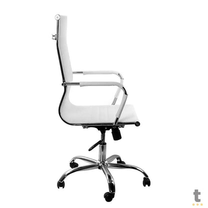 Cadeira Escritório Giratoria C/ Altura Ajustavel Vinik Sirius Branca - COSSB03 Truedata