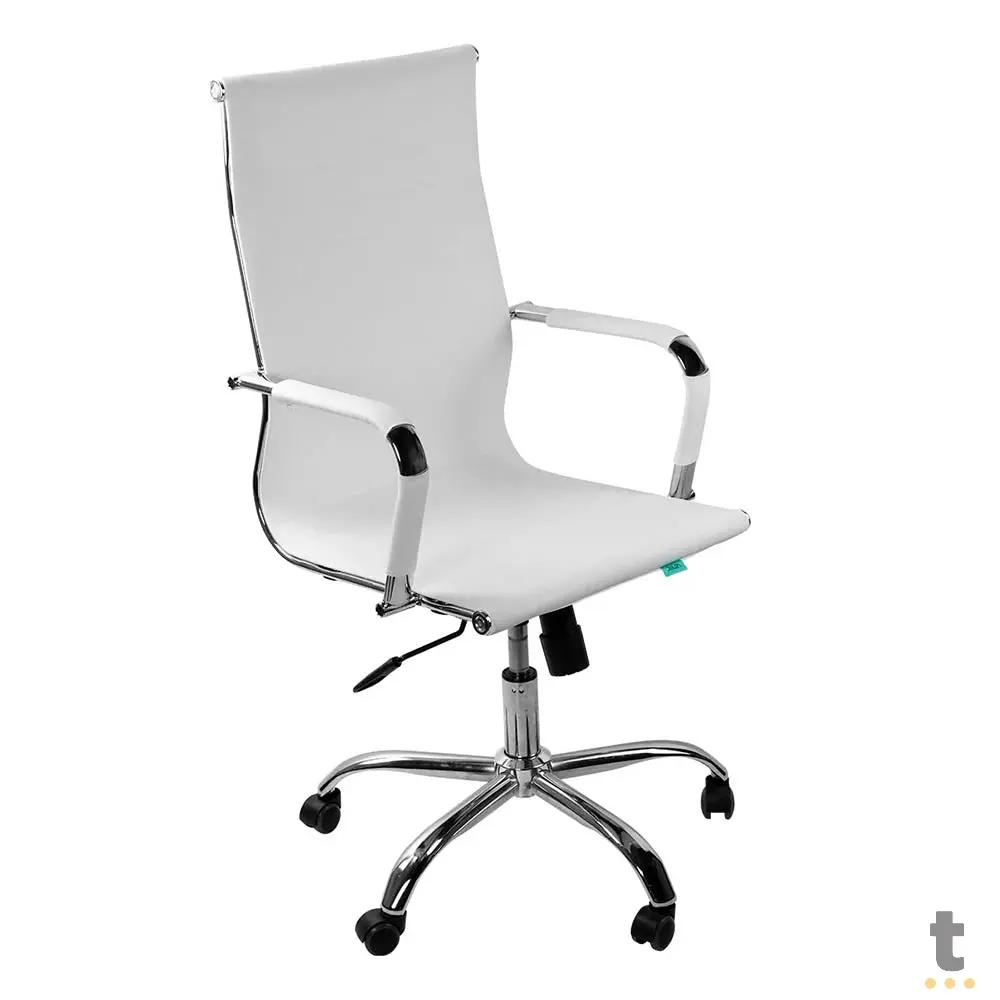 Cadeira Escritório Giratoria C/ Altura Ajustavel Vinik Sirius Branca - COSSB03 Truedata