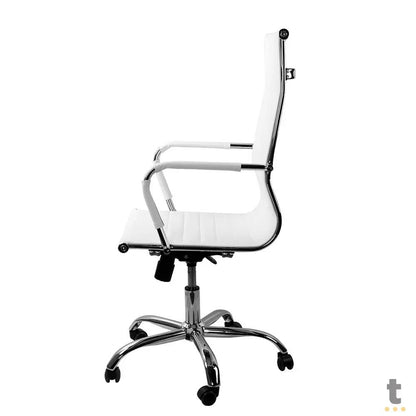 Cadeira Escritório Giratoria C/ Altura Ajustavel Vinik Sirius Branca - COSSB03 Truedata