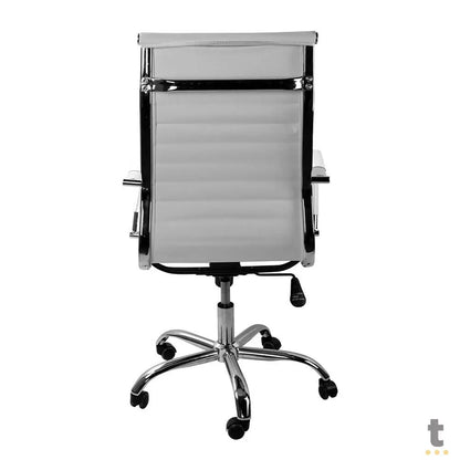 Cadeira Escritório Giratoria C/ Altura Ajustavel Vinik Sirius Branca - COSSB03 Truedata