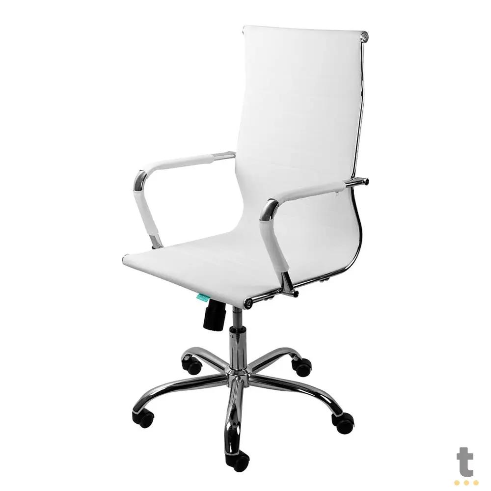 Cadeira Escritório Giratoria C/ Altura Ajustavel Vinik Sirius Branca - COSSB03 Truedata