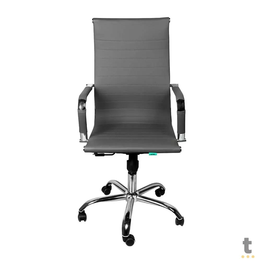 Cadeira Escritório Giratoria C/ Altura Ajustavel Vinik Sirius Cinza - COSSC02 Truedata