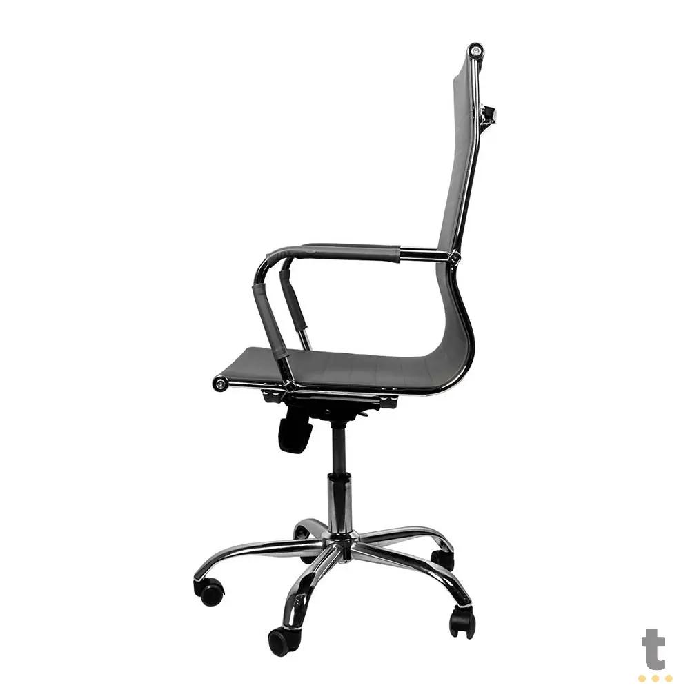 Cadeira Escritório Giratoria C/ Altura Ajustavel Vinik Sirius Cinza - COSSC02 Truedata