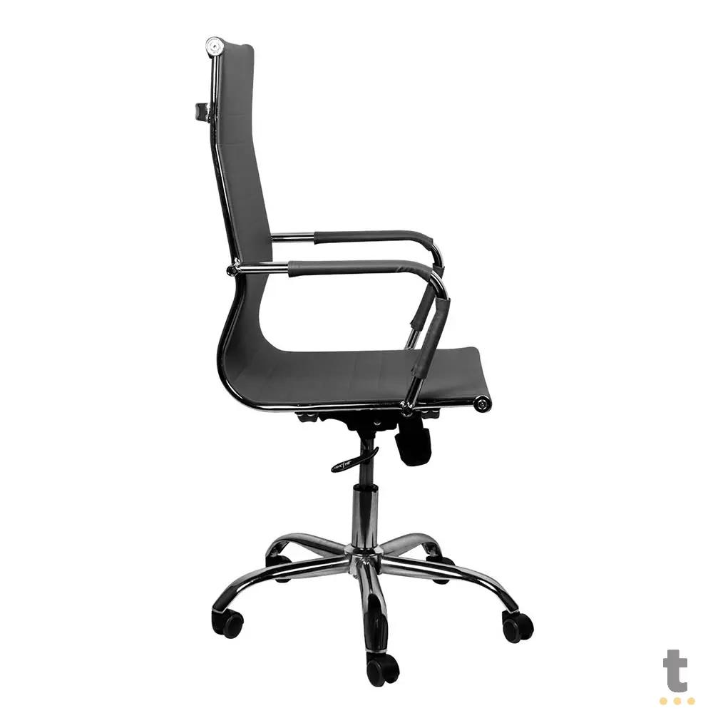 Cadeira Escritório Giratoria C/ Altura Ajustavel Vinik Sirius Cinza - COSSC02 Truedata