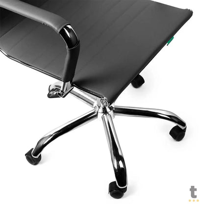 Cadeira Escritório Giratoria C/ Altura Ajustavel Vinik Sirius Cinza - COSSC02 Truedata