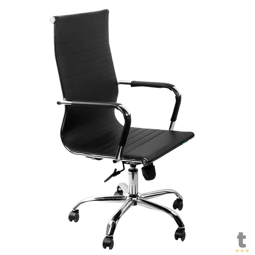 Cadeira Escritório Giratoria C/ Altura Ajustavel Vinik Sirius Preta - COSSP01 Truedata