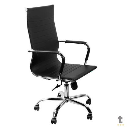 Cadeira Escritório Giratoria C/ Altura Ajustavel Vinik Sirius Preta - COSSP01 Truedata