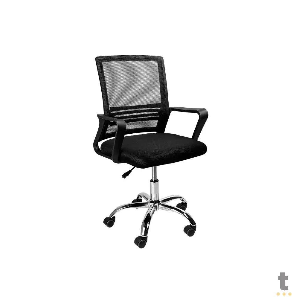 Cadeira Escritório Tipo Sec. Giratoria C/ Altura Ajustavel Go Star Vinik Preta - COGS10P Truedata