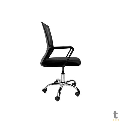 Cadeira Escritório Tipo Sec. Giratoria C/ Altura Ajustavel Go Star Vinik Preta - COGS10P Truedata