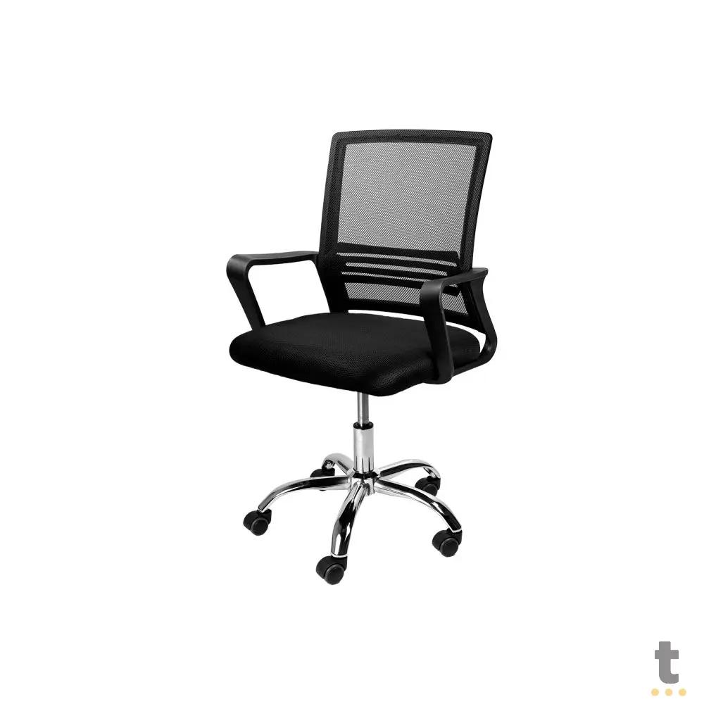 Cadeira Escritório Tipo Sec. Giratoria C/ Altura Ajustavel Go Star Vinik Preta - COGS10P Truedata