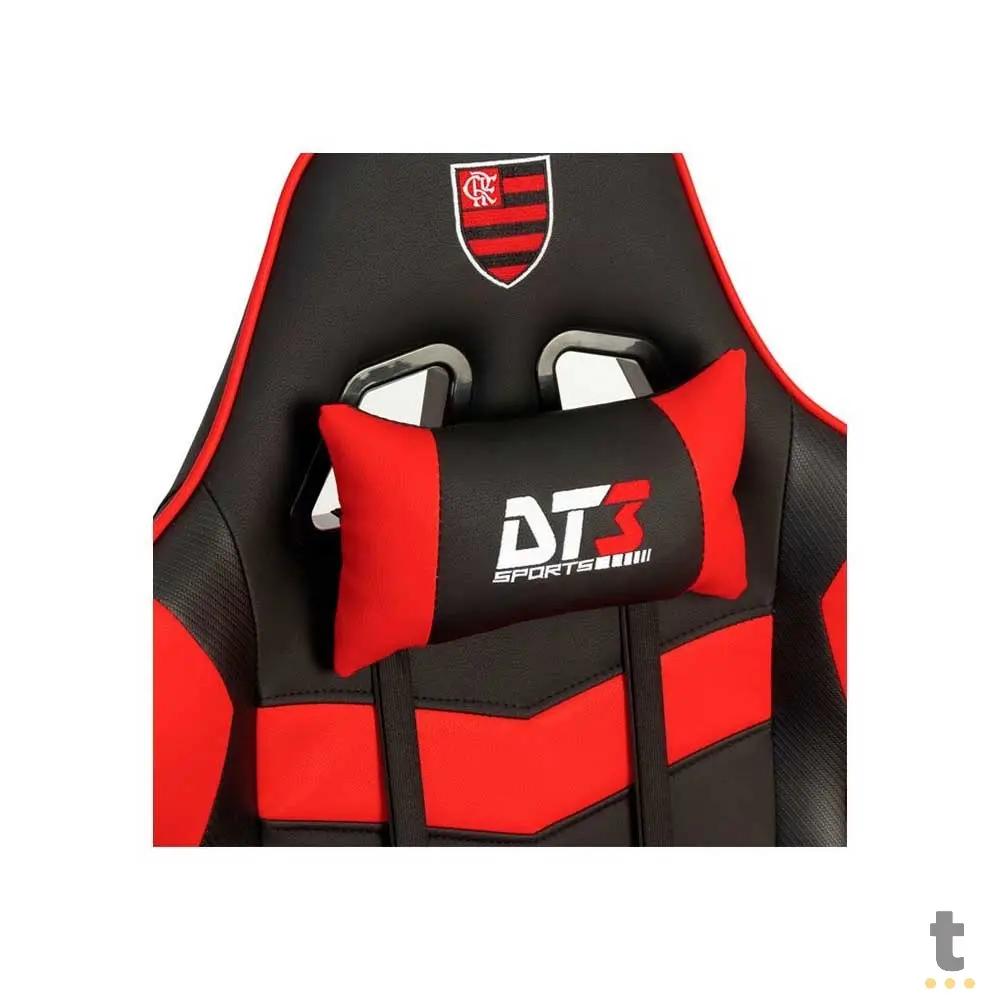 Cadeira Gamer DT3 Sports Elise Flamengo com Encosto Reclinável Vermelha e Preta - 11483-7 Truedata