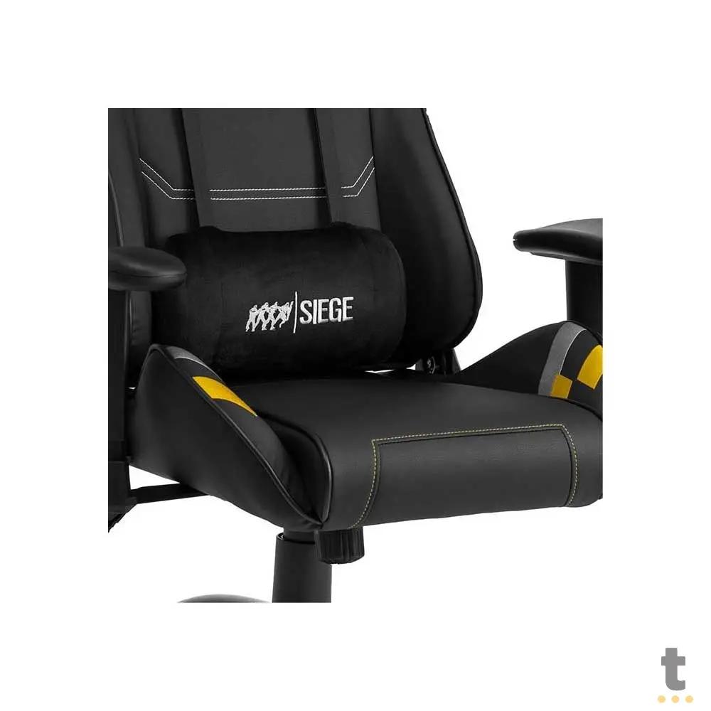 Cadeira Gamer DT3 Sports Elise Rainbow Six com Altura Ajustável e Encosto Reclinável Preto - 12344-4 Truedata