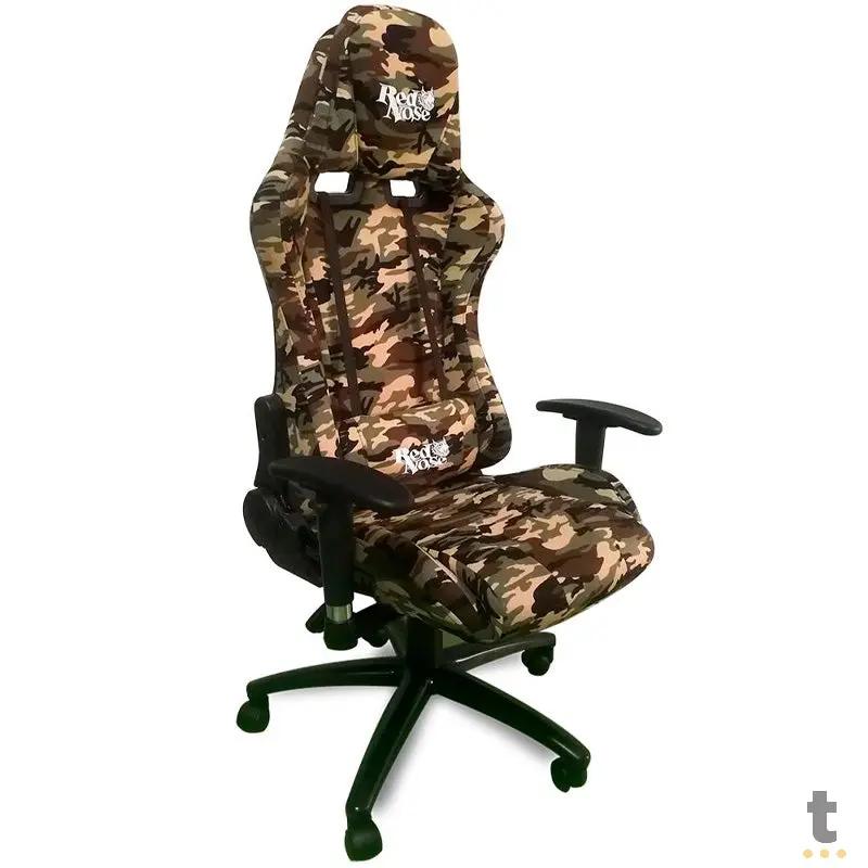 Cadeira Gamer Dazz Battle Red Nose Giratória Reclinável Camuflada - 581725 Truedata