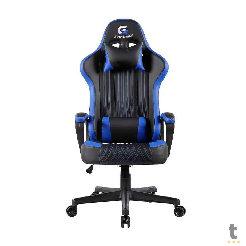 Cadeira Gamer Fortrek Vickers Preta/Azul - 70521 Truedata