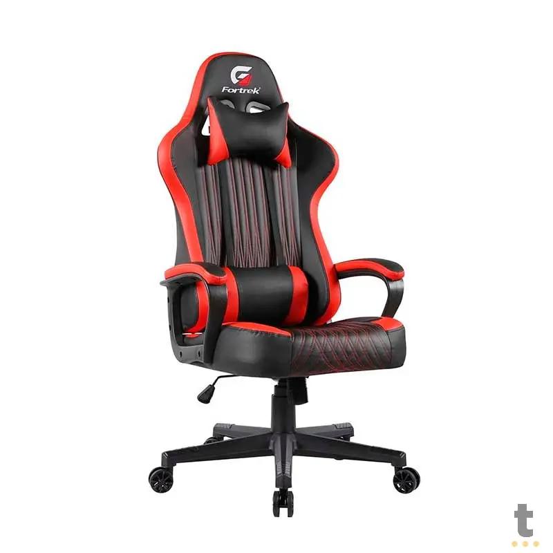 Cadeira Gamer Fortrek Vickers Preta/Vermelha - 70520 Truedata