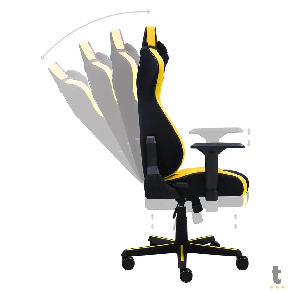 Cadeira Gamer PCYes Mad Racer V8 Turbo Preta / Amarela - V8TBMADAM Truedata