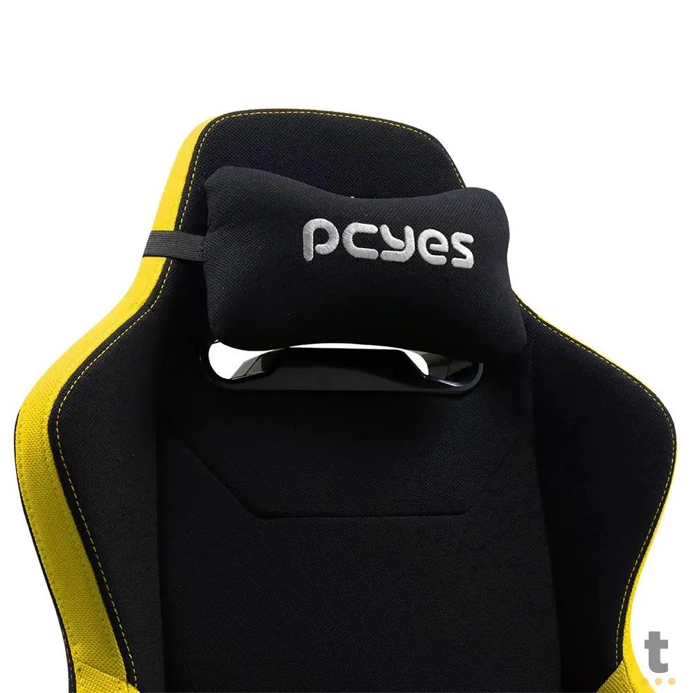 Cadeira Gamer PCYes Mad Racer V8 Turbo Preta / Amarela - V8TBMADAM Truedata
