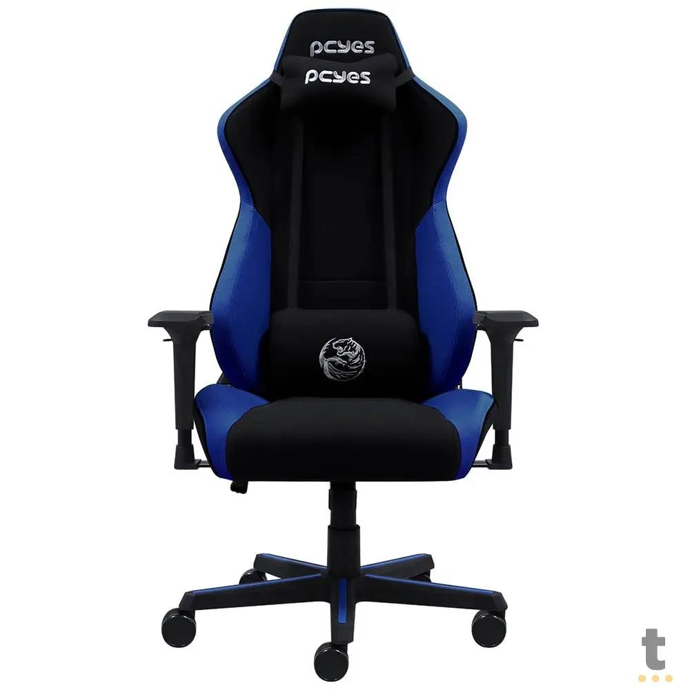 Cadeira Gamer PCYes Mad Racer V8 Turbo Preta / Azul - V8TBMADAZ Truedata