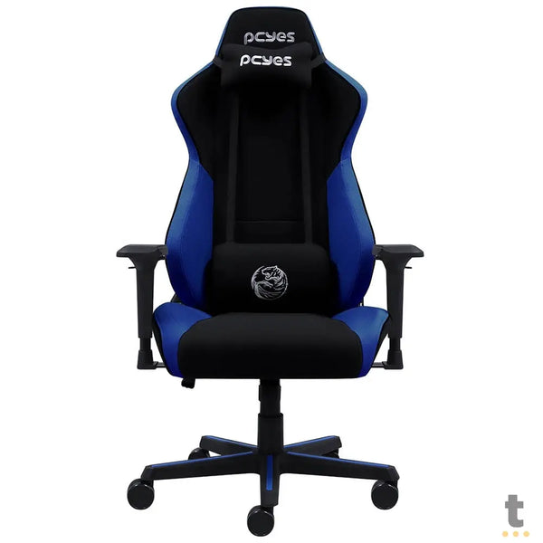 Cadeira Gamer PCYes Mad Racer V8 Turbo Preta / Azul - V8TBMADAZ