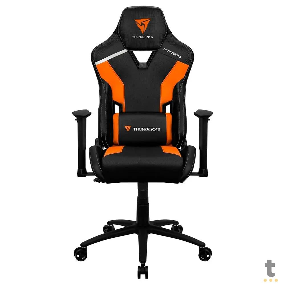 Cadeira Gamer Thunderx3 Tc3 Tiger Orange Preta/Laranja Truedata