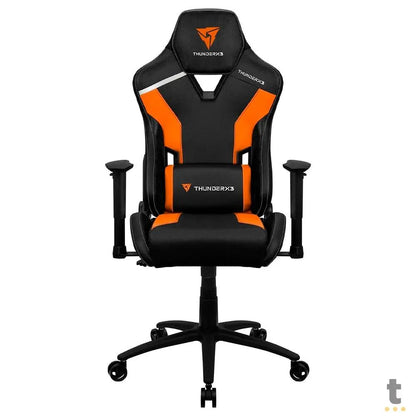 Cadeira Gamer Thunderx3 Tc3 Tiger Orange Preta/Laranja Truedata