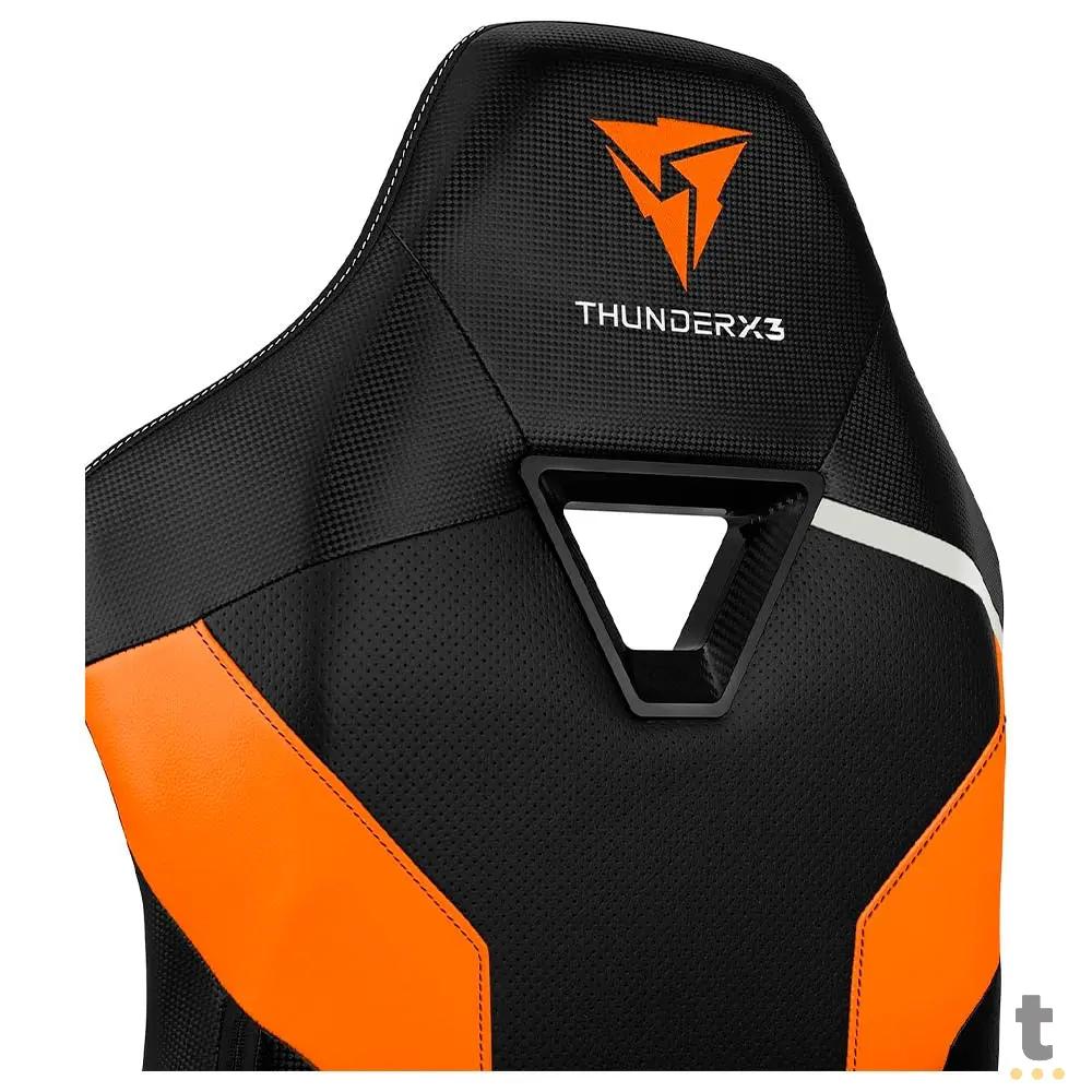 Cadeira Gamer Thunderx3 Tc3 Tiger Orange Preta/Laranja Truedata
