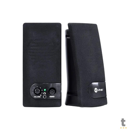 Caixa De Som 2.0 Usb P2 Vinik 6W Rms One Preta - VS-202 Truedata