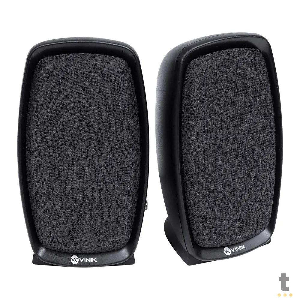 Caixa De Som 2.0 Vinik Practical 10W USB P2 Preta - CXPR10W Truedata