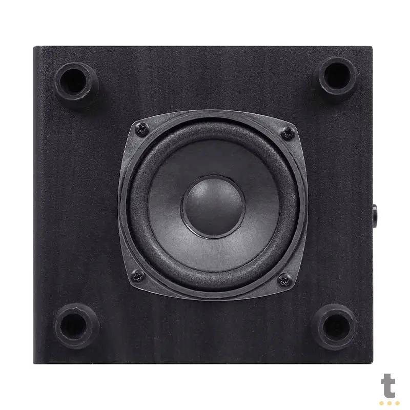 Caixa De Som 2.1 Vinik Satelite em Madeira C/ Subwoffer 16W USB P2 Preta - CXTU16W Truedata