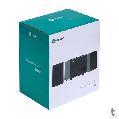 Caixa De Som 2.1 Vinik Satelite em Madeira C/ Subwoffer 16W USB P2 Preta - CXTU16W Truedata