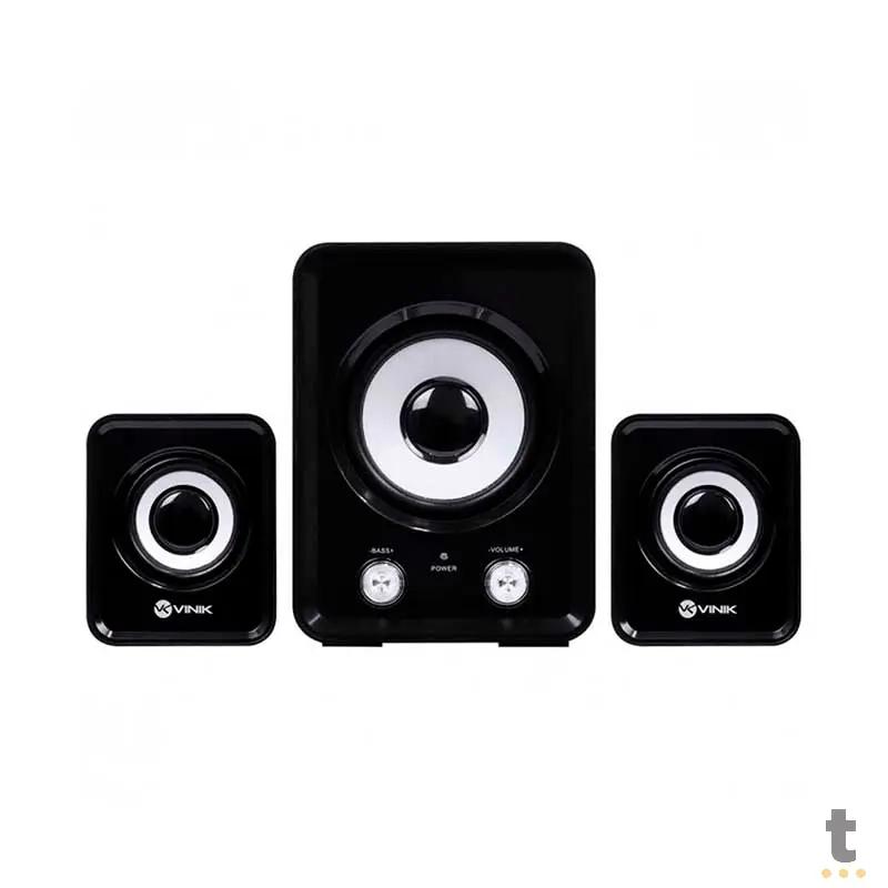 Caixa De Som 2.1 Vinik Standard Way C/ Subwoffer 11W USB P2 Preta - CXST11W Truedata