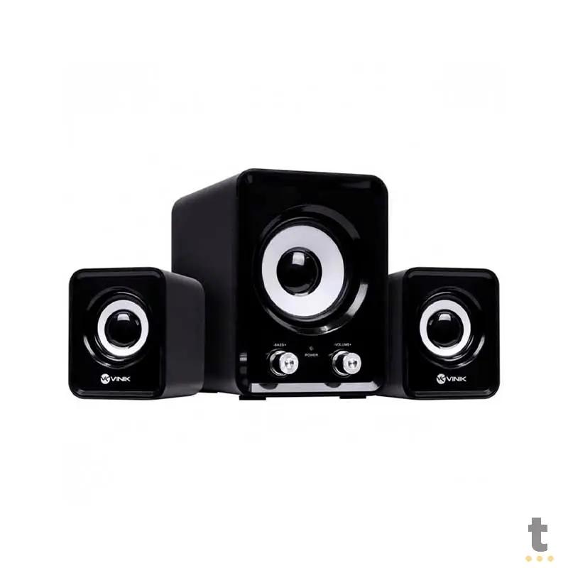 Caixa De Som 2.1 Vinik Standard Way C/ Subwoffer 11W USB P2 Preta - CXST11W Truedata