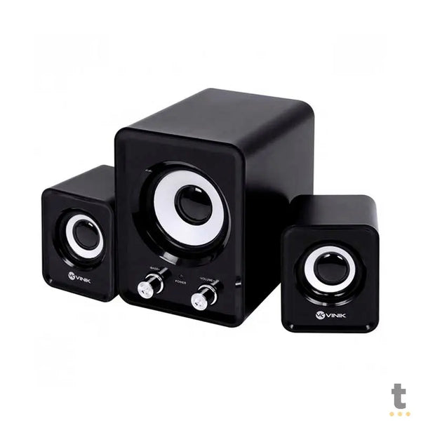Caixa De Som 2.1 Vinik Standard Way C/ Subwoffer 11W USB P2 Preta - CXST11W