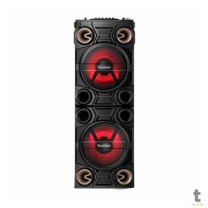 Caixa De Som Amplificada Bluetooth Bomber Party 1500 180W RMS Led p2 p10 Usb MicroSd - 286071 Truedata