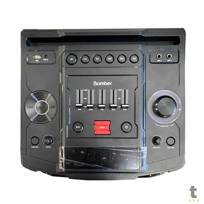 Caixa De Som Amplificada Bluetooth Bomber Party 1500 180W RMS Led p2 p10 Usb MicroSd - 286071 Truedata