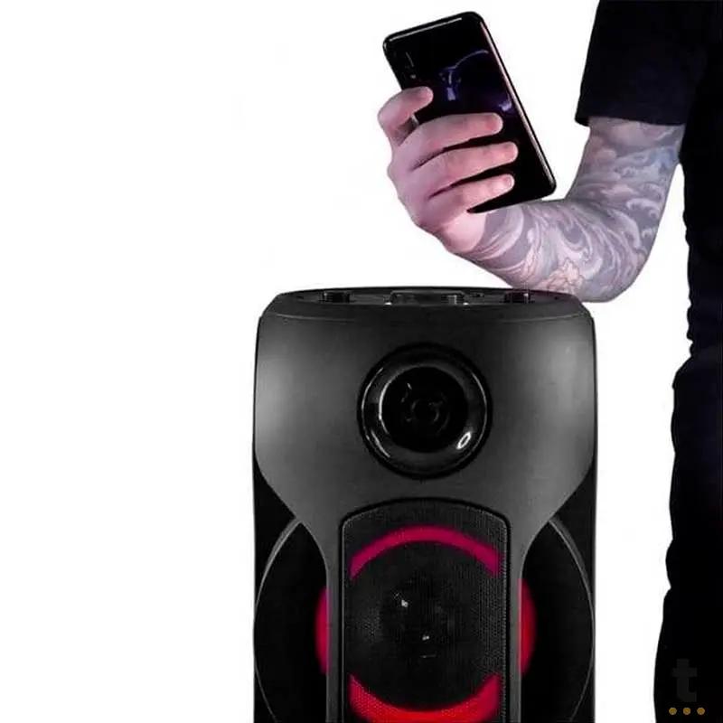 Caixa De Som Amplificada Bluetooth Bomber Party 800 50W RMS Led p2 p10 Usb MicroSd - 286014 Truedata