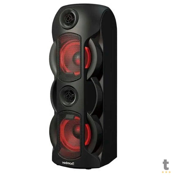 Caixa De Som Amplificada Bluetooth Bomber Party 800 50W RMS Led p2 p10 Usb MicroSd - 286014