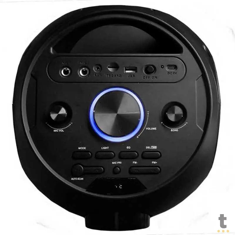 Caixa De Som Amplificada Bluetooth Bomber Party 800 50W RMS Led p2 p10 Usb MicroSd - 286014 Truedata