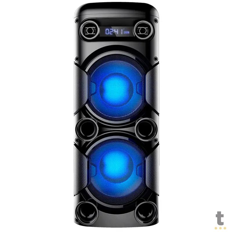 Caixa De Som Amplificada Bluetooth Multilaser Mini Torre 900W Led - SP380 Truedata