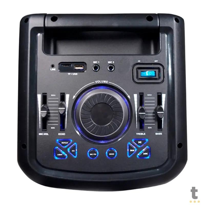 Caixa De Som Amplificada Bluetooth Multilaser Mini Torre 900W Led - SP380 Truedata