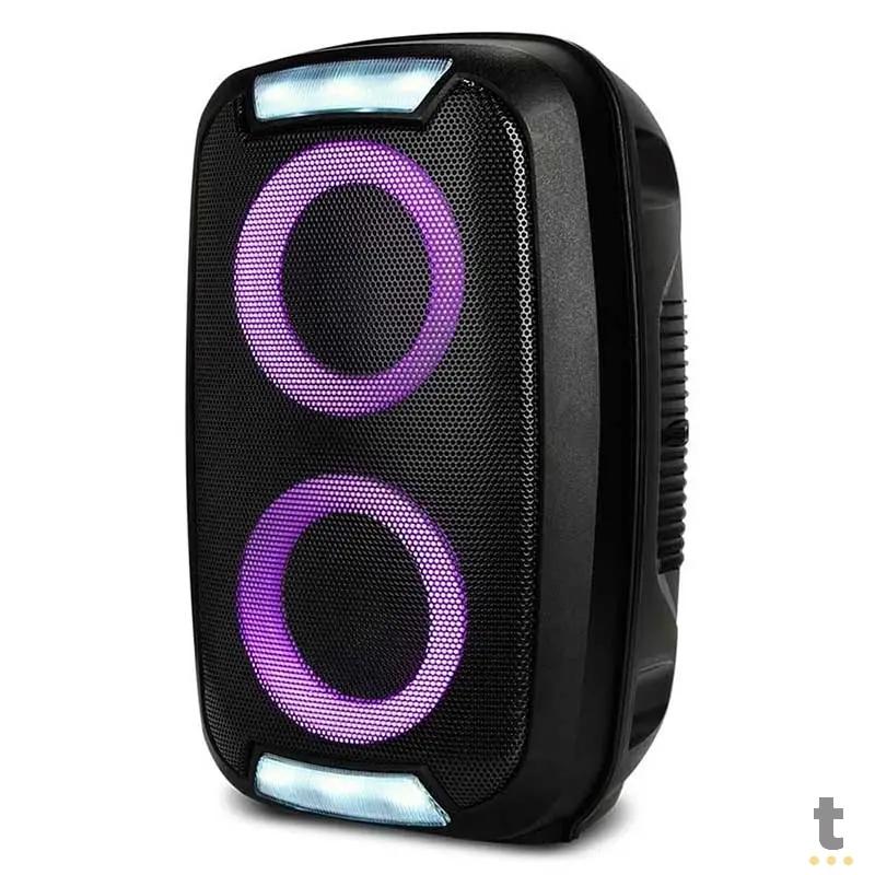 Caixa De Som Amplificada Bluetooth Multilaser Neon 2 250W Led - SP400 Truedata