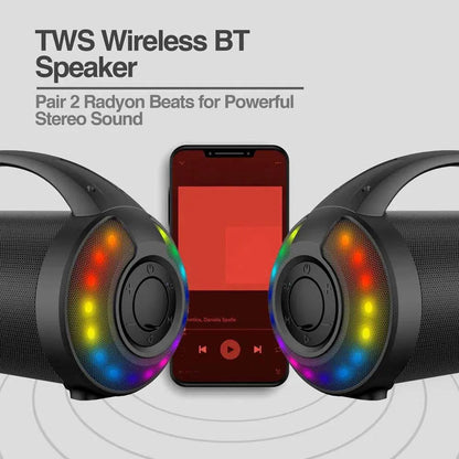 Caixa De Som Bluetooth Argom 9W Premium Radyon RGB - ARG-SP-3116 Truedata