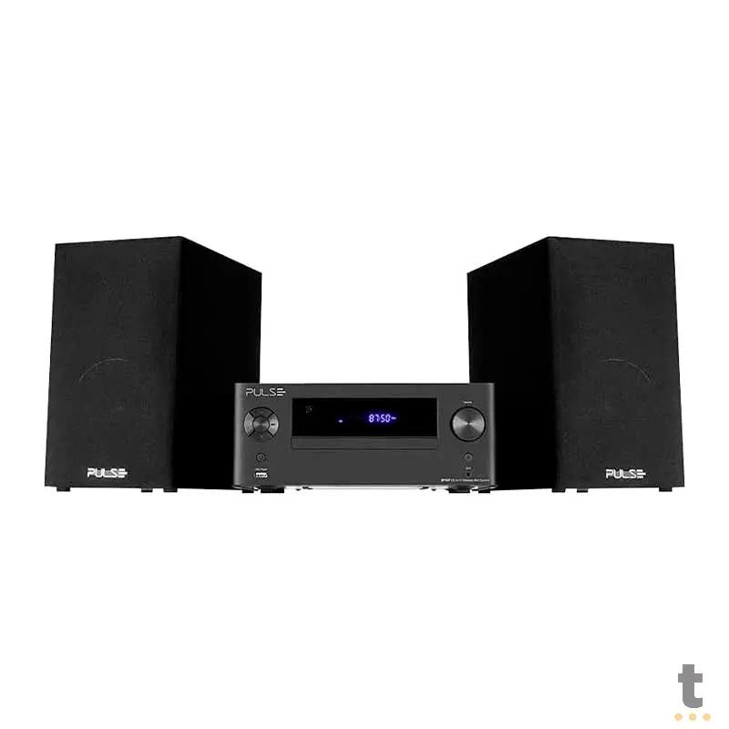 Caixa De Som Bluetooth/FM/Usb/CD Pulse Mini System 250w Vintage Retro - SP387 Truedata
