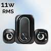 Caixa De Som C/ Subwoofer 2.1 11W Knup Horus P2 Usb - RO827 Truedata