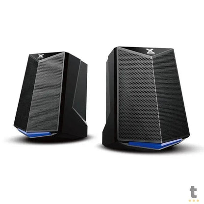 Caixa De Som Gamer 2.0 Vinik Crusade 6W Led Azul USB P2 - 34860 Truedata