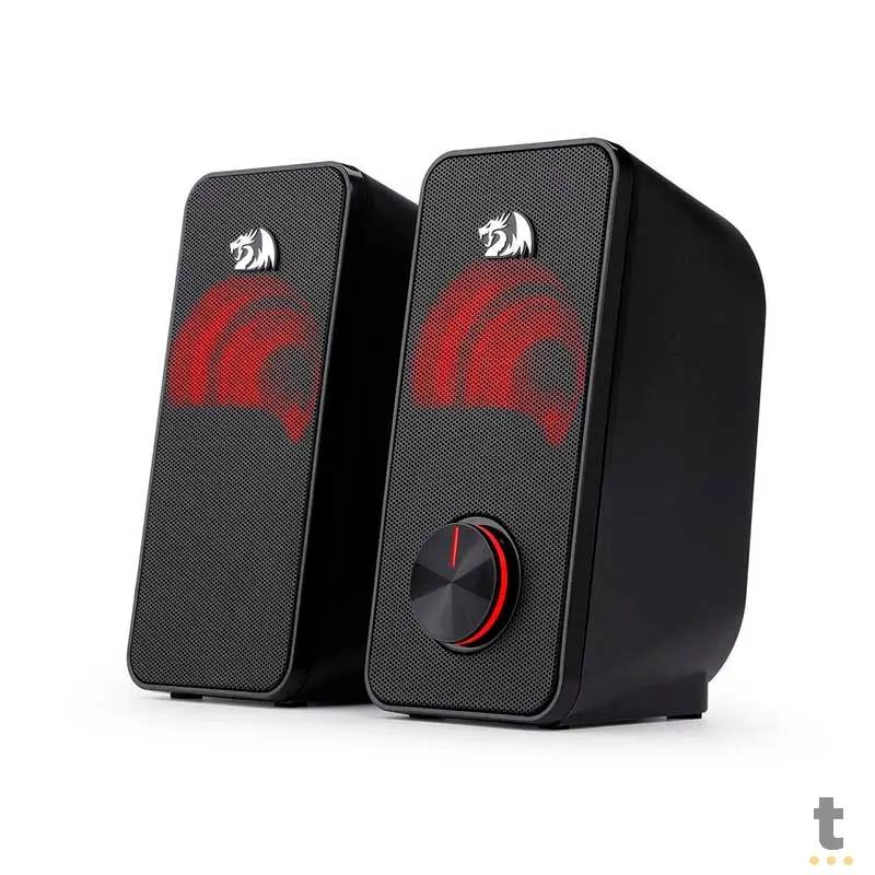 Caixa De Som Gamer 2.1 Redragon Stentor 5W Led Vermelho USB P2 - GS500 Truedata