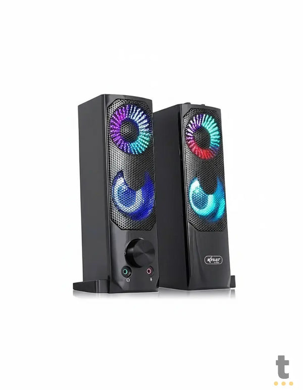 Caixa De Som Knup 2.0 Multimidia C/ Led - KP-6041