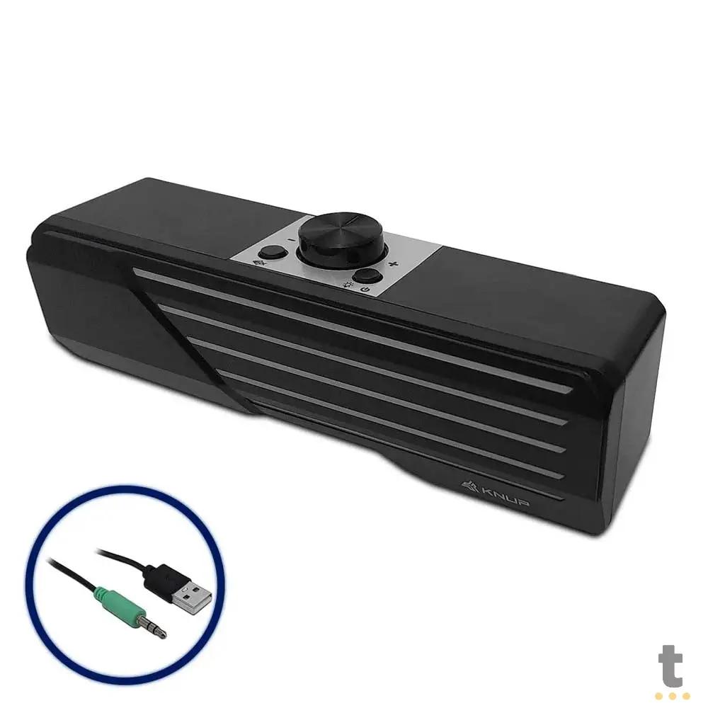 Caixa De Som Knup Horus 2.0 Multimidia 10W C/ Led - RO824 Truedata