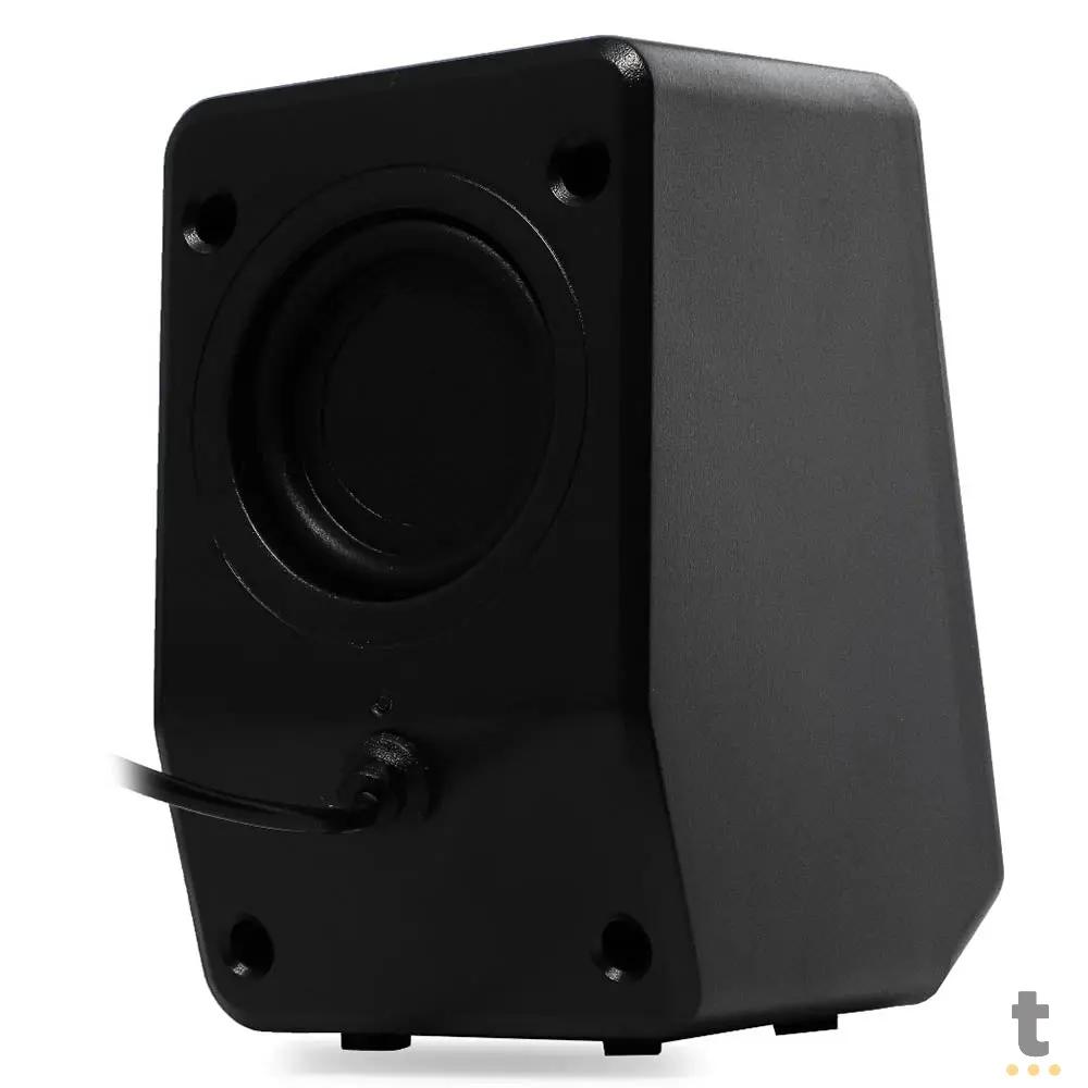 Caixa De Som Knup Horus 2.0 Multimidia 6W C/ Led RGB Usb e P2 - RO839 Truedata