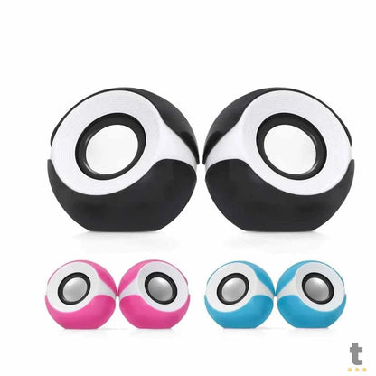 Caixa De Som Mini Multimidia Speaker 2.0 USB P2 - D-06A Truedata